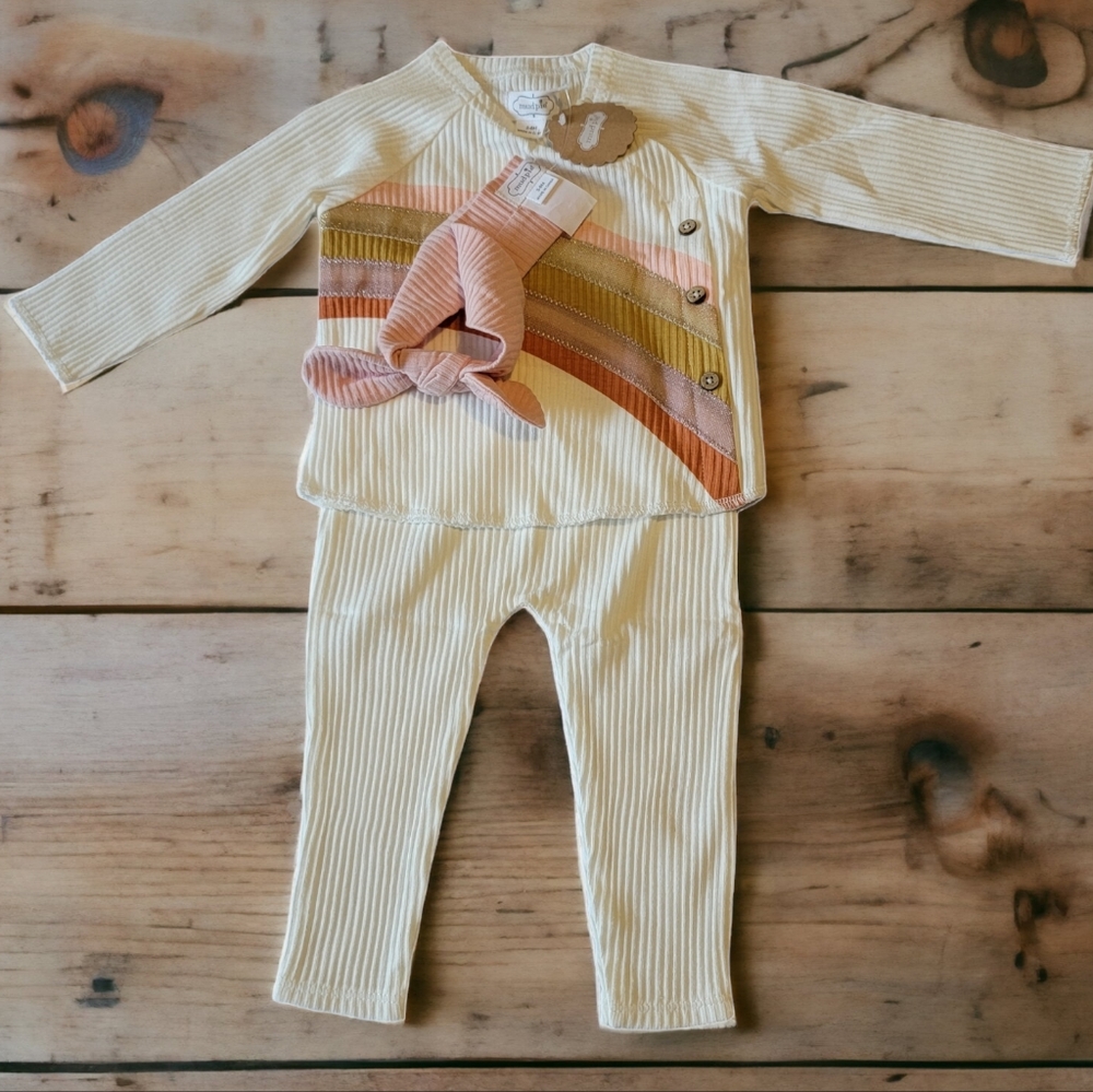 FALL SHOP:MUD PIE NWT MATCHING BABY SET 3-6M